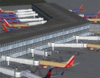 Houston Hobby New Terminal Scenery.