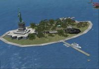 Liberty Island Scenery.
