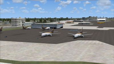Screenshot of Miami International Airport Scenery.