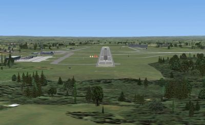 Screenshot of Blackbushe scenery.