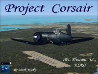 Screenshot of Corsair in flight.