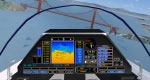 Virtual cockpit of Blue Angels BD-5j in flight.