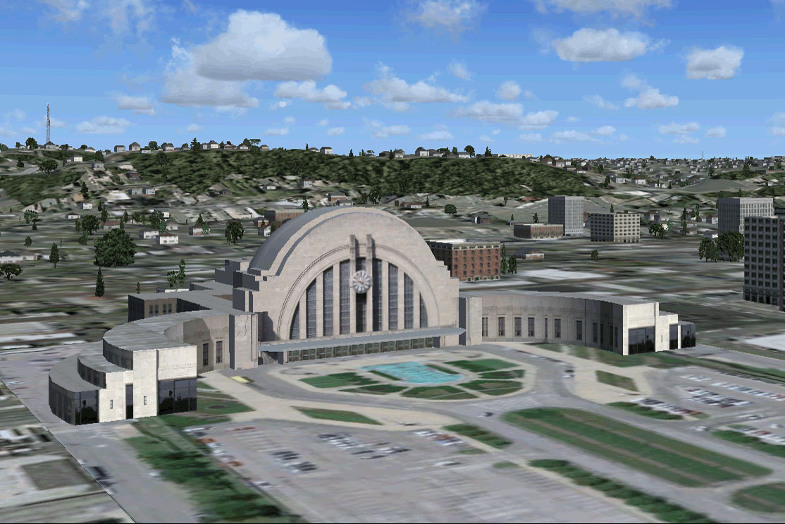 Cincinnati Union Terminal In The Modern Era Scenery for FSX