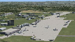 Aerial view of ETAR Ramstein Airport Scenery.