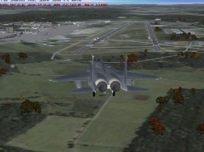 Screenshot of ETAR Ramstein Airport Scenery.