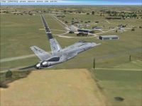 Screenshot of plane flying past Eggebek Navy AB Scenery.