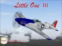 Screenshot of Little One III P-51 in flight.