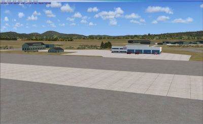 Screenshot of Orland Air Base Scenery.