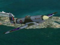 Screenshot of Spiteful Mk XVI in flight.