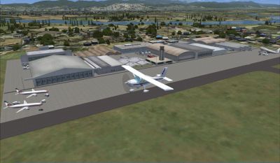 Screenshot of Tokushima Airport Scenery.