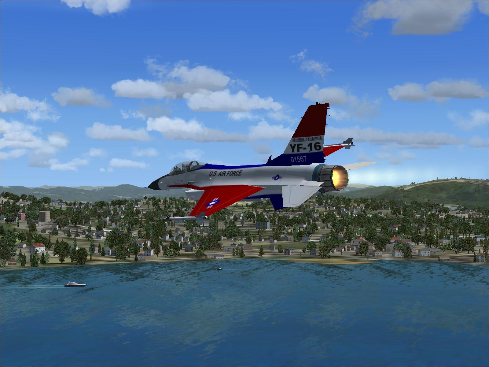 flight simulator x f16