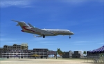 Private jet in St Maarten