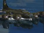 Flying fortress emergency landing on water