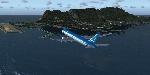 B787 Dreamliner landing at Gibraltar Airport