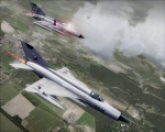 Close formation of two MiG-21MF over CR