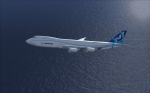 Boeing 747-8F over Ocean
