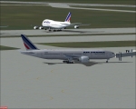 Air France Airbus at Gate at Orly