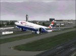 BA 777 takeoff