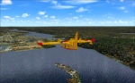 CL-415 over St-Maurice river