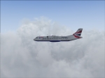 Flight 1's ATR 72-500 threading through the clouds