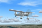 Fairchild 24r in flight