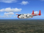 Fairchild C-82A in Flight