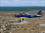Fairchild PT-19 over Long Beach Ca