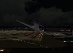 Fokker 100 departing Miami