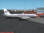 SAS 707 waiting at the gate