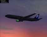 Emerald Harbor Air LDS 767 in Sunset