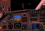 Pilatus AirMed control panel in night-landing