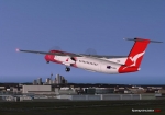 Q400 Lifting off to from Sydney