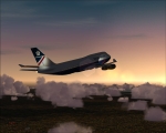 BA 747-400 On our way up to cruising altitude