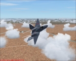 YF-23 high speed vapor trails