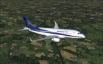 Embraer 170 at 4000 feet in house colors