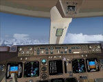 Thai Airways 747 Cockpit