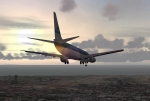 KLM B738 is landing at KLAX