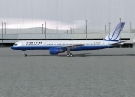 United 757 with Lightning