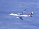 Emirates A330 in Flight