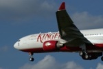 Kingfisher A330 on finals 27L EGLL / Heathrow