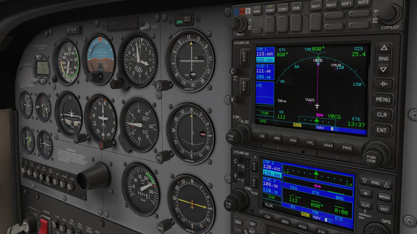 cessna 172 cockpit construction