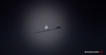Aircraft in moonlight