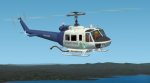 Bell 205A in flight.